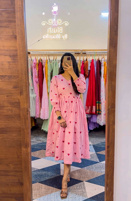 PINK HEART MAXI